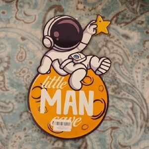 "Little Man Cave" Astronaut Wall Decor